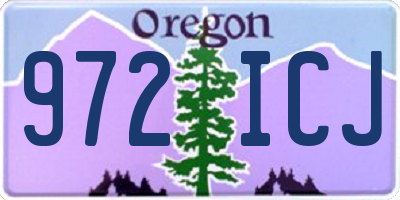 OR license plate 972ICJ