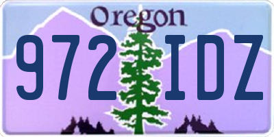 OR license plate 972IDZ