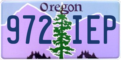 OR license plate 972IEP