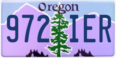 OR license plate 972IER