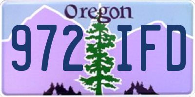 OR license plate 972IFD