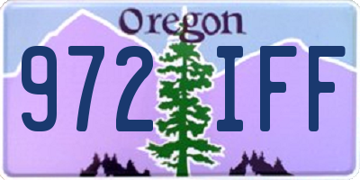 OR license plate 972IFF