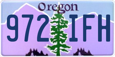 OR license plate 972IFH