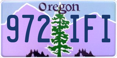 OR license plate 972IFI