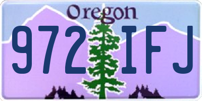 OR license plate 972IFJ