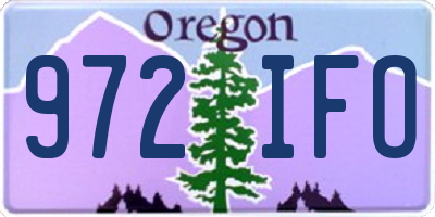 OR license plate 972IFO