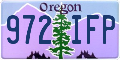 OR license plate 972IFP