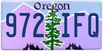 OR license plate 972IFQ