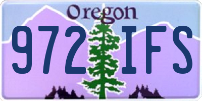 OR license plate 972IFS
