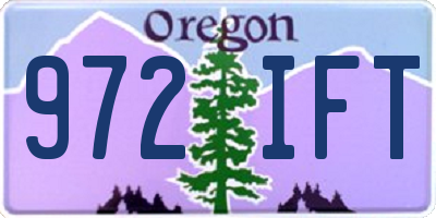 OR license plate 972IFT