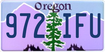 OR license plate 972IFU