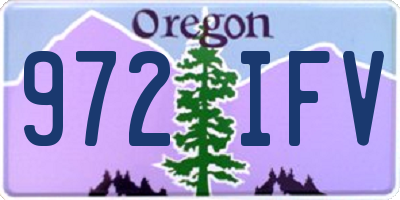 OR license plate 972IFV