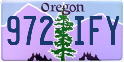 OR license plate 972IFY