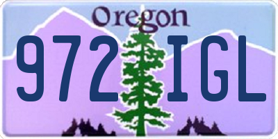 OR license plate 972IGL