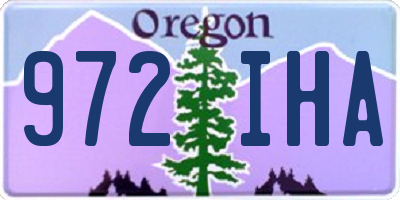 OR license plate 972IHA