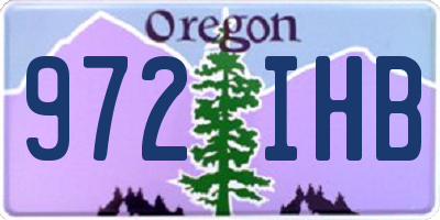 OR license plate 972IHB