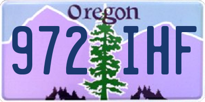OR license plate 972IHF