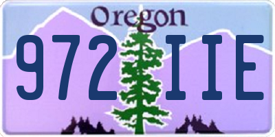 OR license plate 972IIE