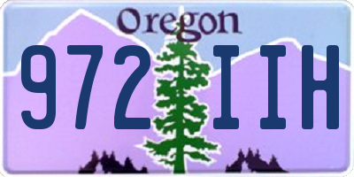 OR license plate 972IIH