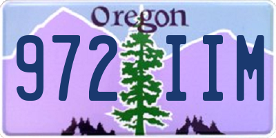 OR license plate 972IIM