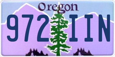 OR license plate 972IIN