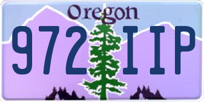 OR license plate 972IIP