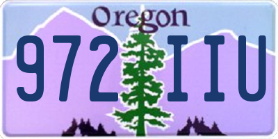 OR license plate 972IIU