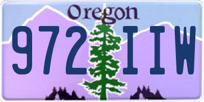 OR license plate 972IIW