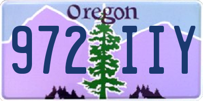 OR license plate 972IIY