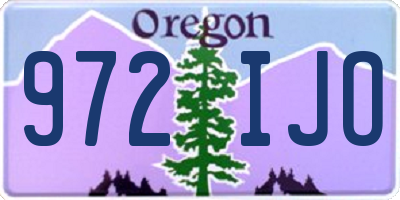 OR license plate 972IJO