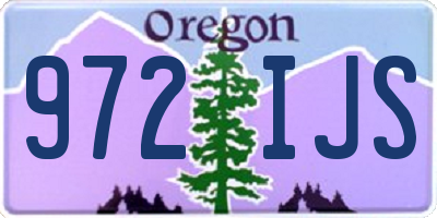 OR license plate 972IJS