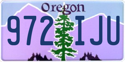 OR license plate 972IJU