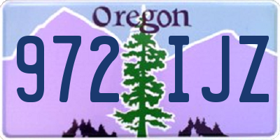 OR license plate 972IJZ