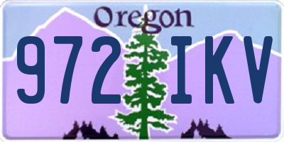 OR license plate 972IKV