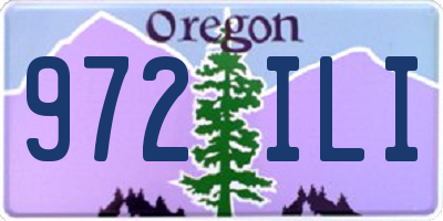 OR license plate 972ILI
