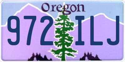 OR license plate 972ILJ