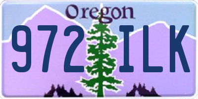 OR license plate 972ILK