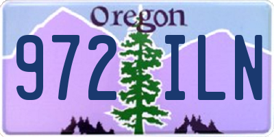 OR license plate 972ILN