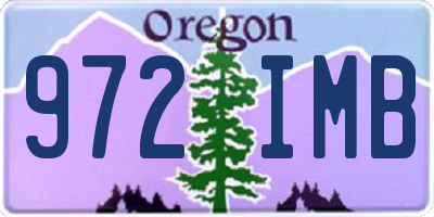 OR license plate 972IMB