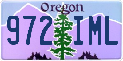 OR license plate 972IML