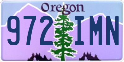 OR license plate 972IMN