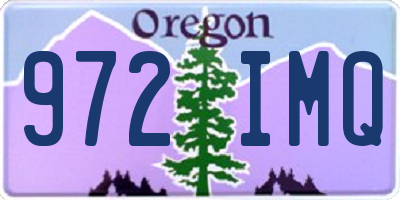 OR license plate 972IMQ