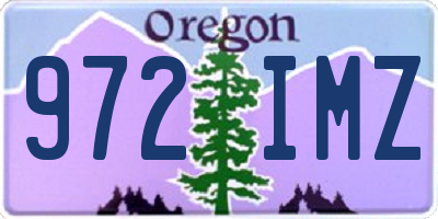 OR license plate 972IMZ