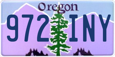 OR license plate 972INY