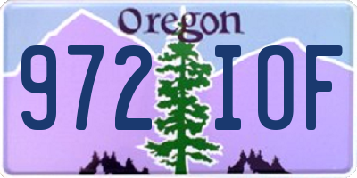 OR license plate 972IOF