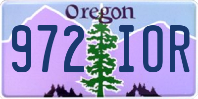 OR license plate 972IOR