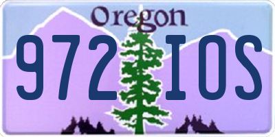 OR license plate 972IOS