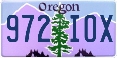 OR license plate 972IOX