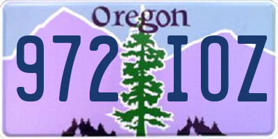 OR license plate 972IOZ