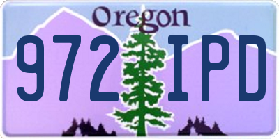 OR license plate 972IPD
